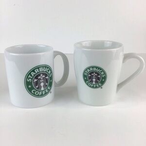 Starbucks Coffee Classic Logo 2005 & 2007 Coffee Cups